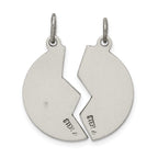 Sterling Silver 925 Mizpah Pendant Set with Antiqued Finish