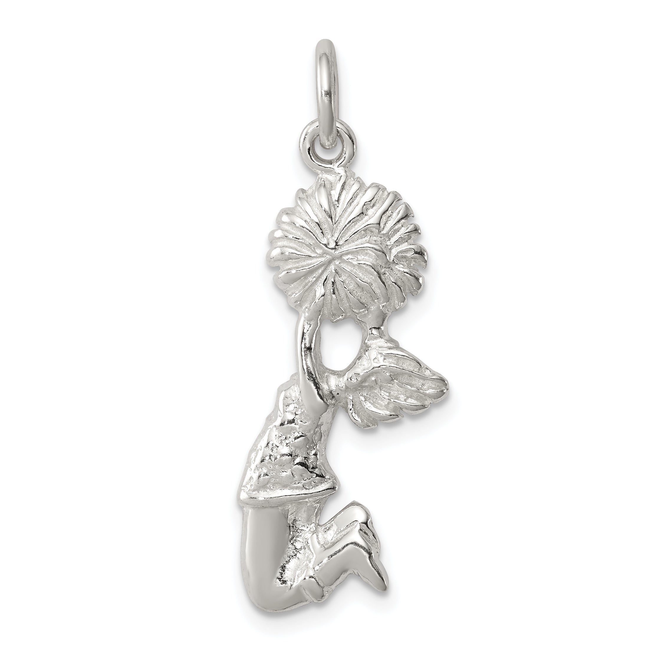 Sterling Silver Cheerleader Charm Main image