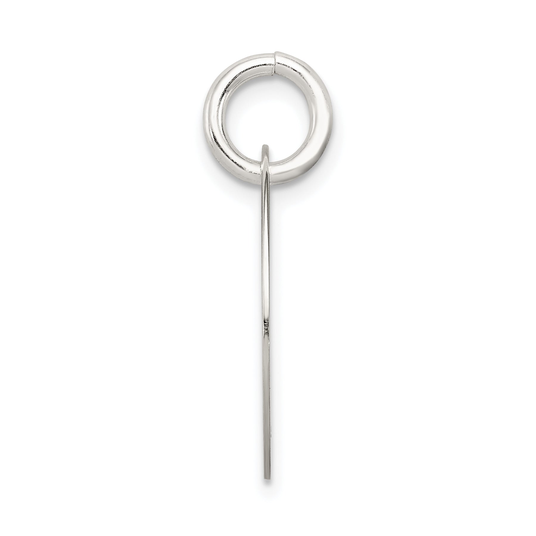 Sterling Silver 925 Faith Pendant with Polished Enamel Finish