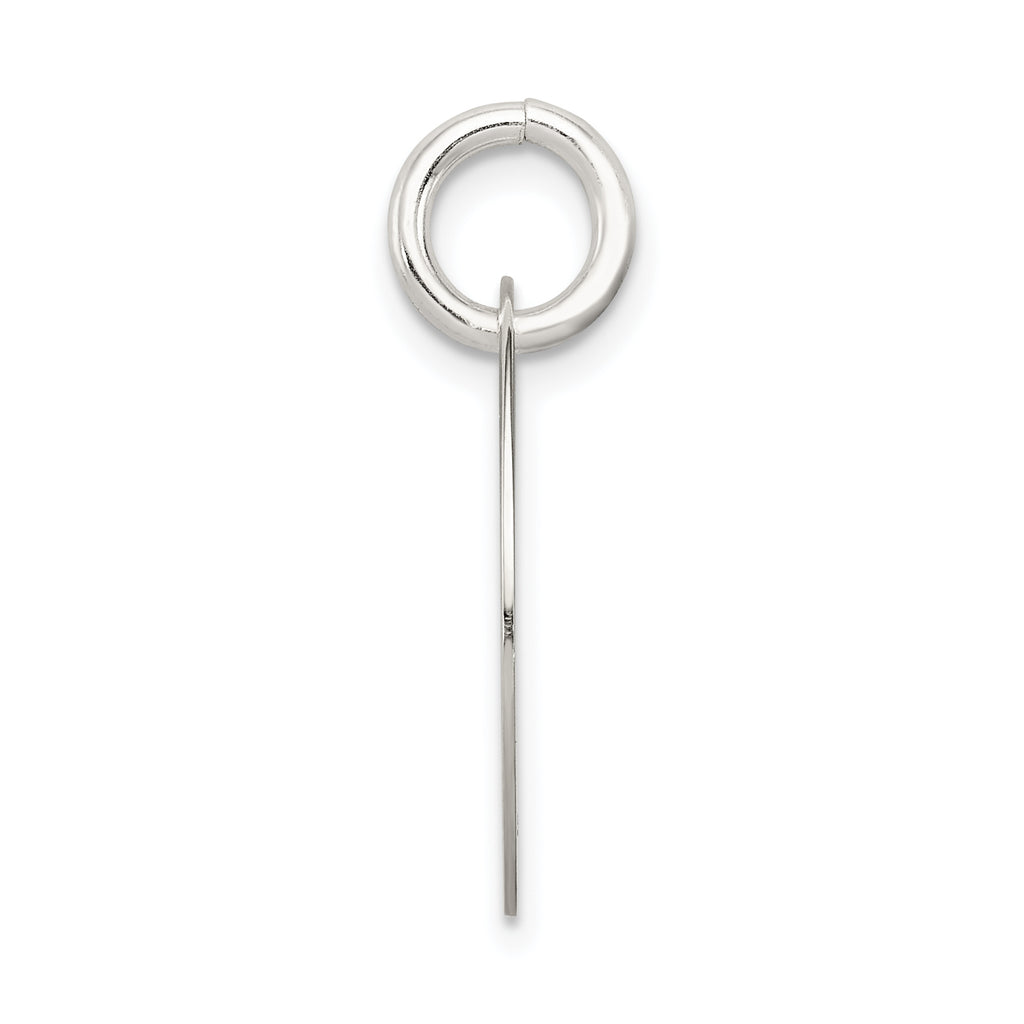 Sterling Silver 925 Faith Pendant with Polished Enamel Finish