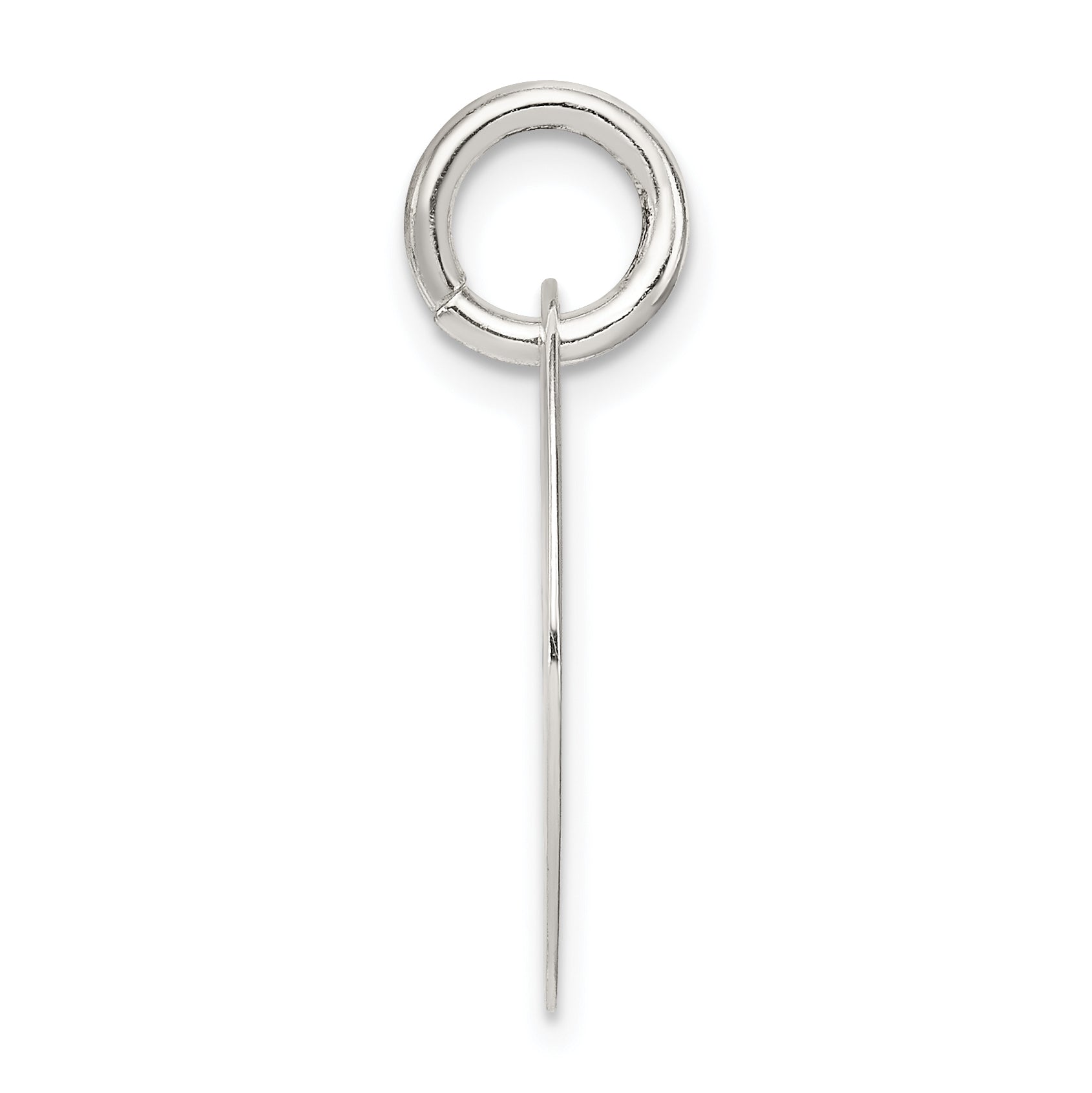 Sophia Jewelers 925 Sterling Silver Polished Hope Pendant with Enamel Detailing