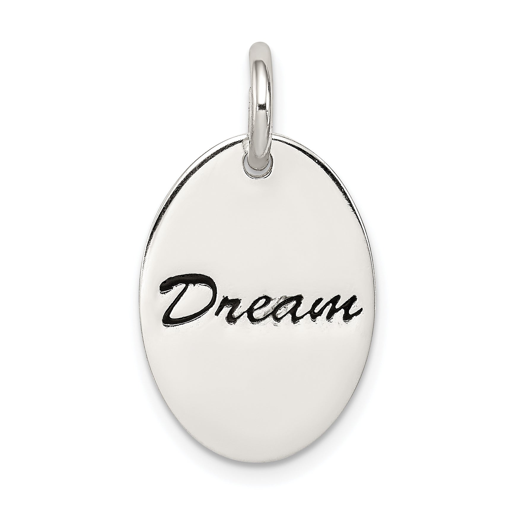 Sterling Silver Polished Enamel Dream Pendant Main image