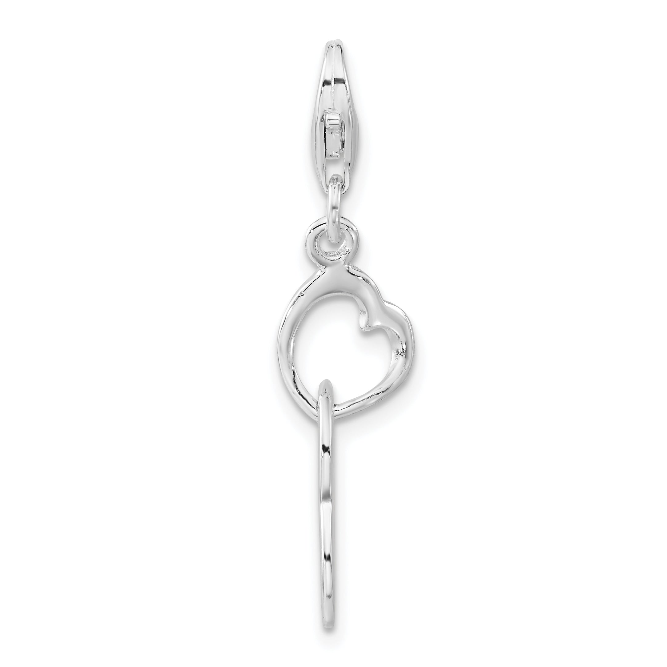 Sterling Silver Heart Love Charm Main image