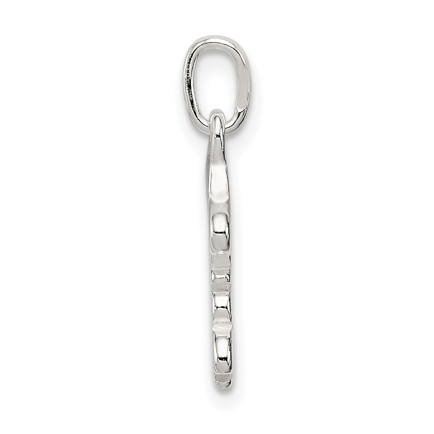 Sterling Silver 925 Love Pendant with Polished Anti-Tarnish Finish