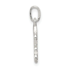 Sterling Silver 925 Love Pendant with Polished Anti-Tarnish Finish
