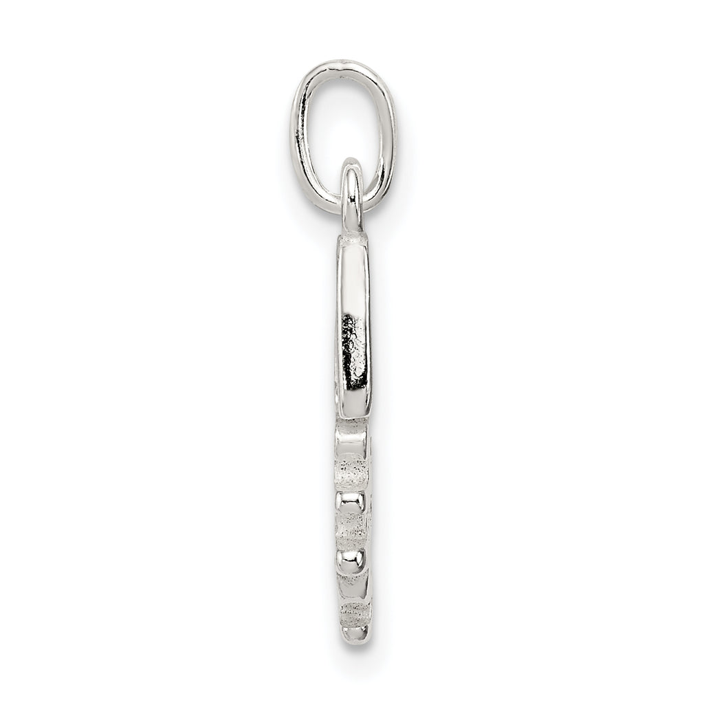 Sterling Silver 925 Faith Pendant with Polished Anti-Tarnish Finish