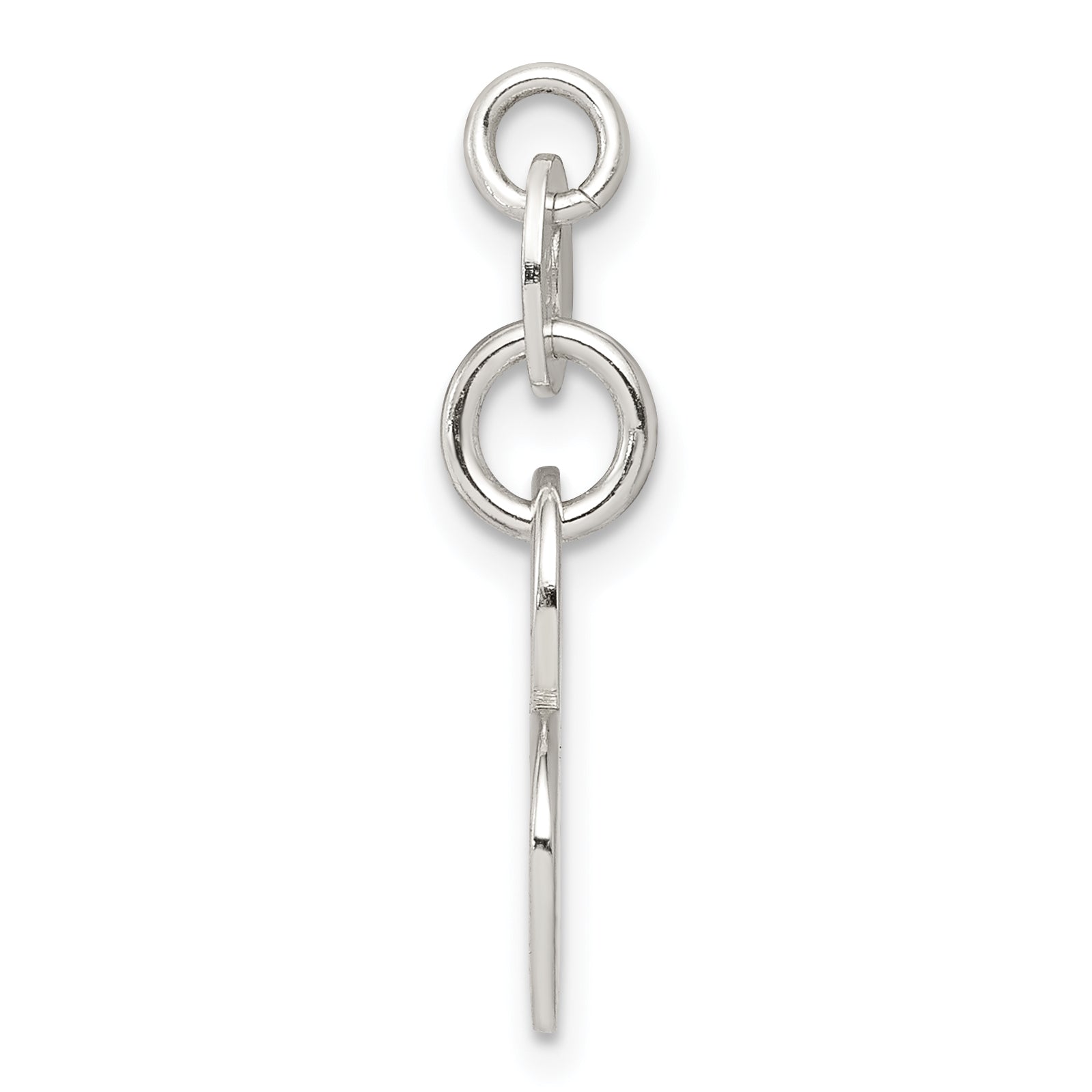 Sterling Silver 925 Polished Boy Charm with Enamel Accents
