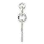 Sterling Silver 925 Polished Boy Charm with Enamel Accents