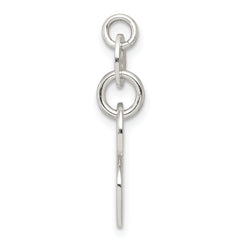 Sterling Silver 925 Polished Boy Charm with Enamel Accents