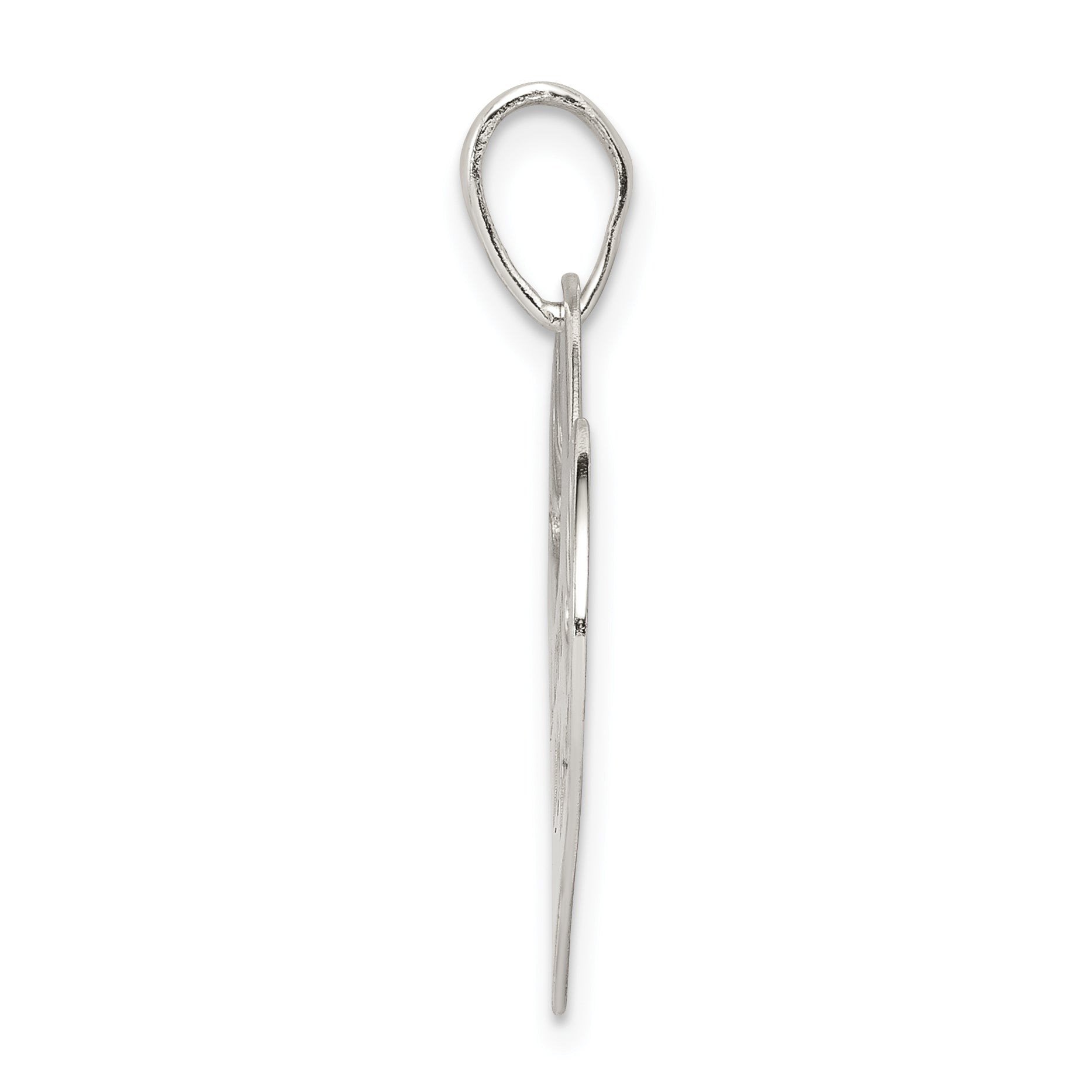 Sterling Silver 925 Heart Pendant Polished Anti-Tarnish Gift