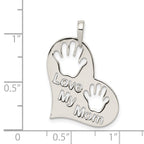 Sterling Silver 925 Heart Pendant Polished Anti-Tarnish Gift