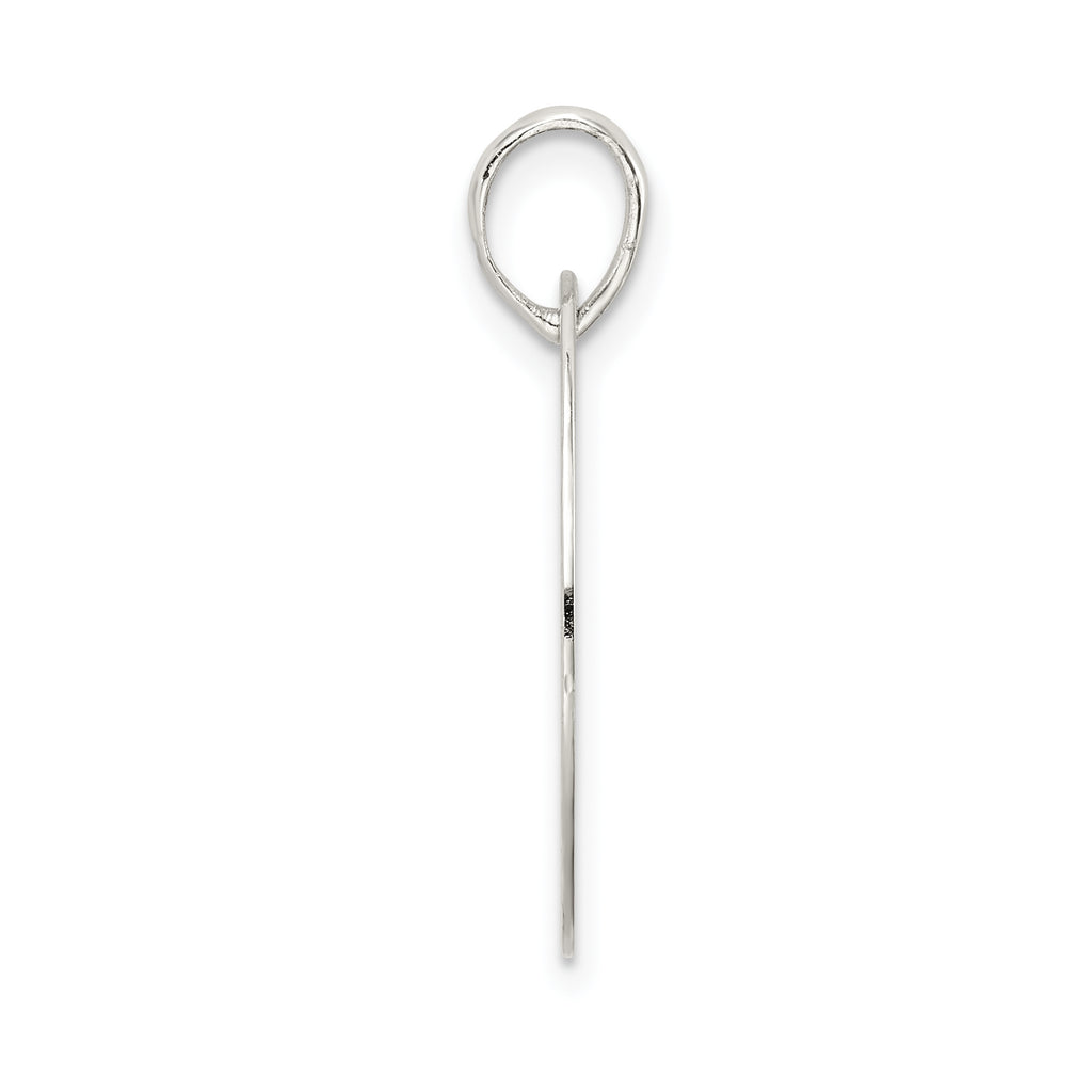 Sterling Silver 925 Love You Mom Polished Pendant with Anti-Tarnish Finish