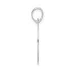 Sterling Silver 925 Love You Mom Polished Pendant with Anti-Tarnish Finish