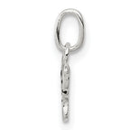 Sterling Silver Enameled Elephant Charm for Children with Anti-Tarnish Finish