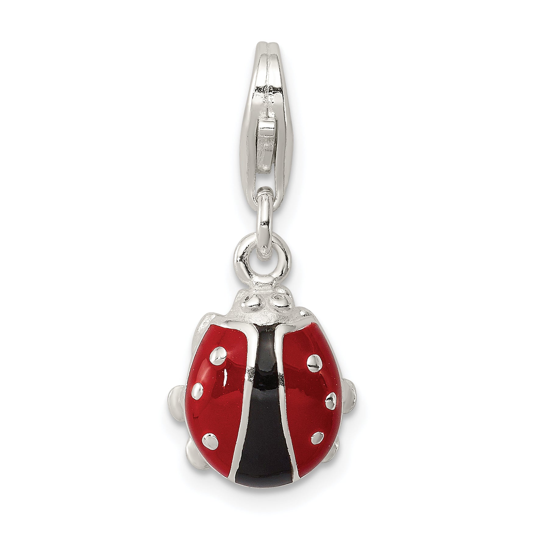 Sterling Silver Enameled Lady Bug Charm Main image
