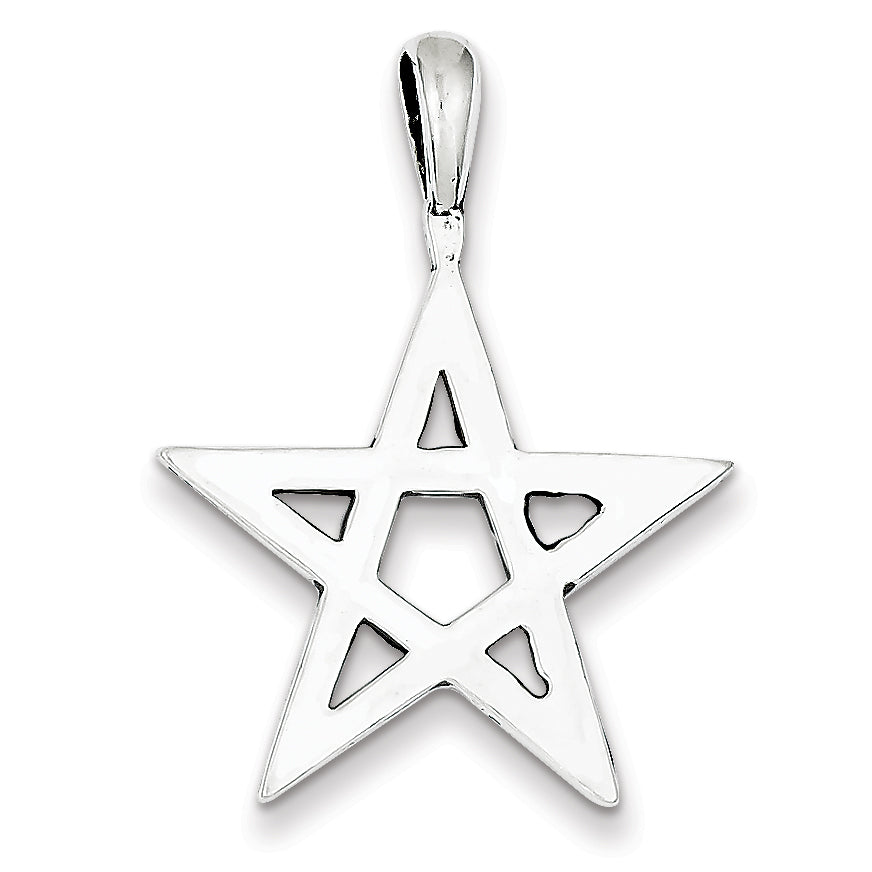 Sterling Silver Antiqued Star Charm