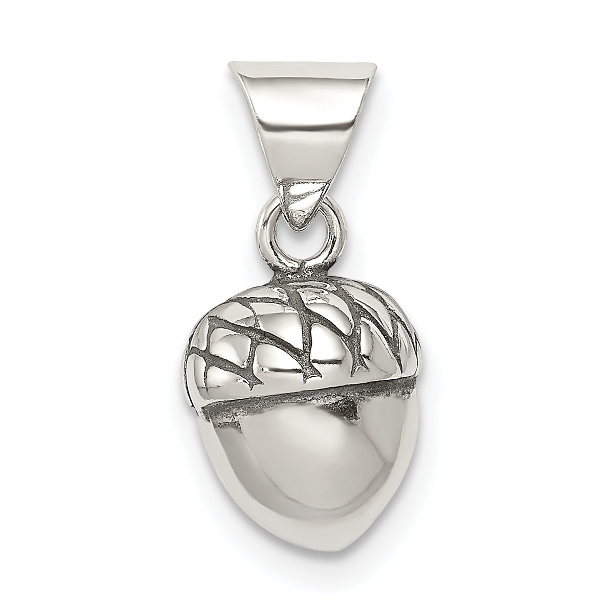 Sterling Silver Antiqued Acorn Pendant Main image
