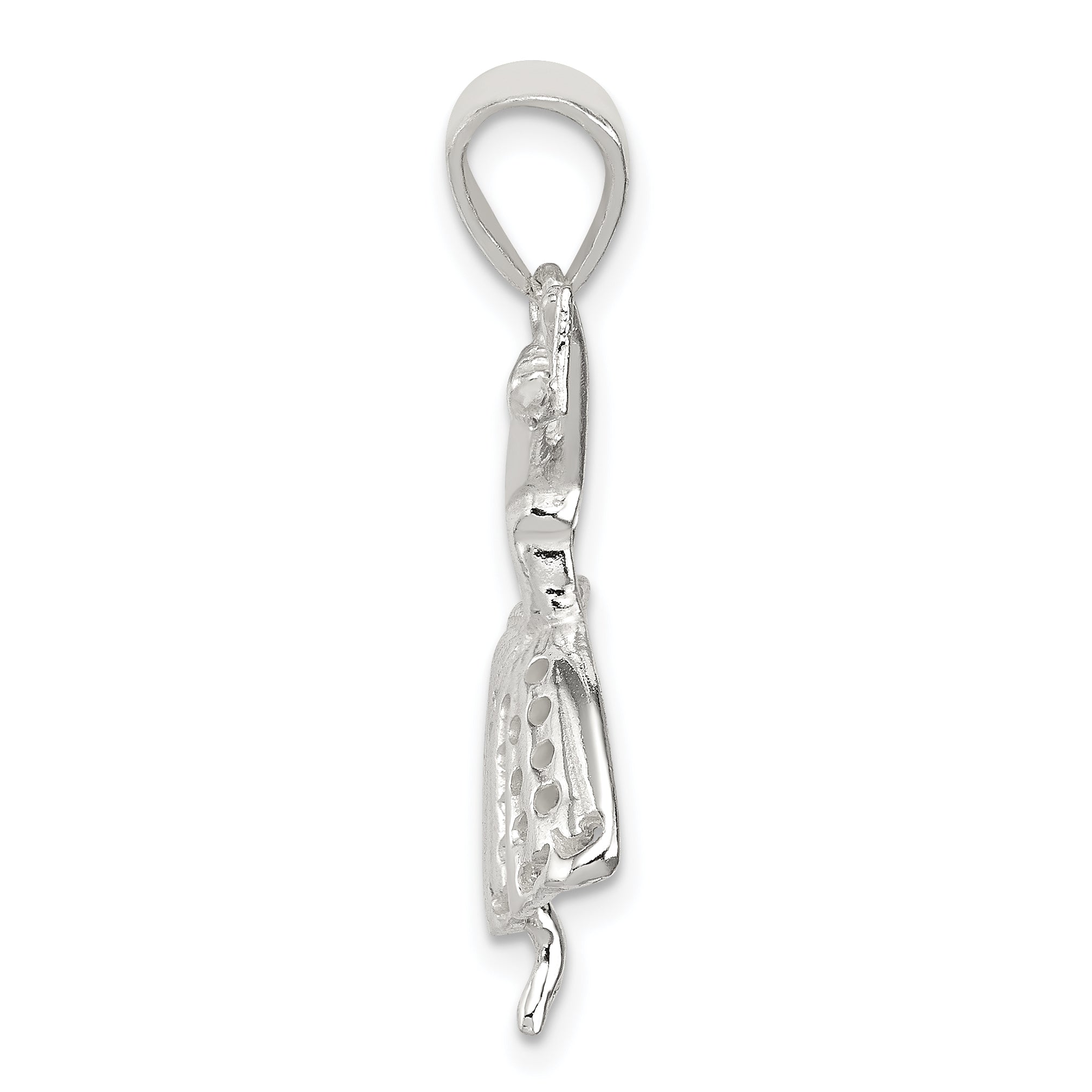 Sterling Silver 925 Ballerina Pendant with Polished Anti-Tarnish Finish Secondary image