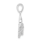 Sophia Jewelers 925 Sterling Silver CZ Butterfly Pendant Polished Elegance