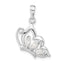Sterling Silver CZ Butterfly Pendant