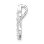 Sterling Silver CZ Dragonfly Pendant with Polished Finish for Women