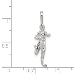 Sophia Jewelers 925 Sterling Silver Polished Anti-Tarnish Runner Pendant
