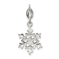 Sophia Jewelers 925 Sterling Silver Snowflake Charm with Polished Anti-Tarnish Finish