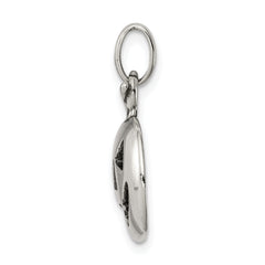 Sterling Silver 925 Pumpkin Charm with Anti-Tarnish Solid Design