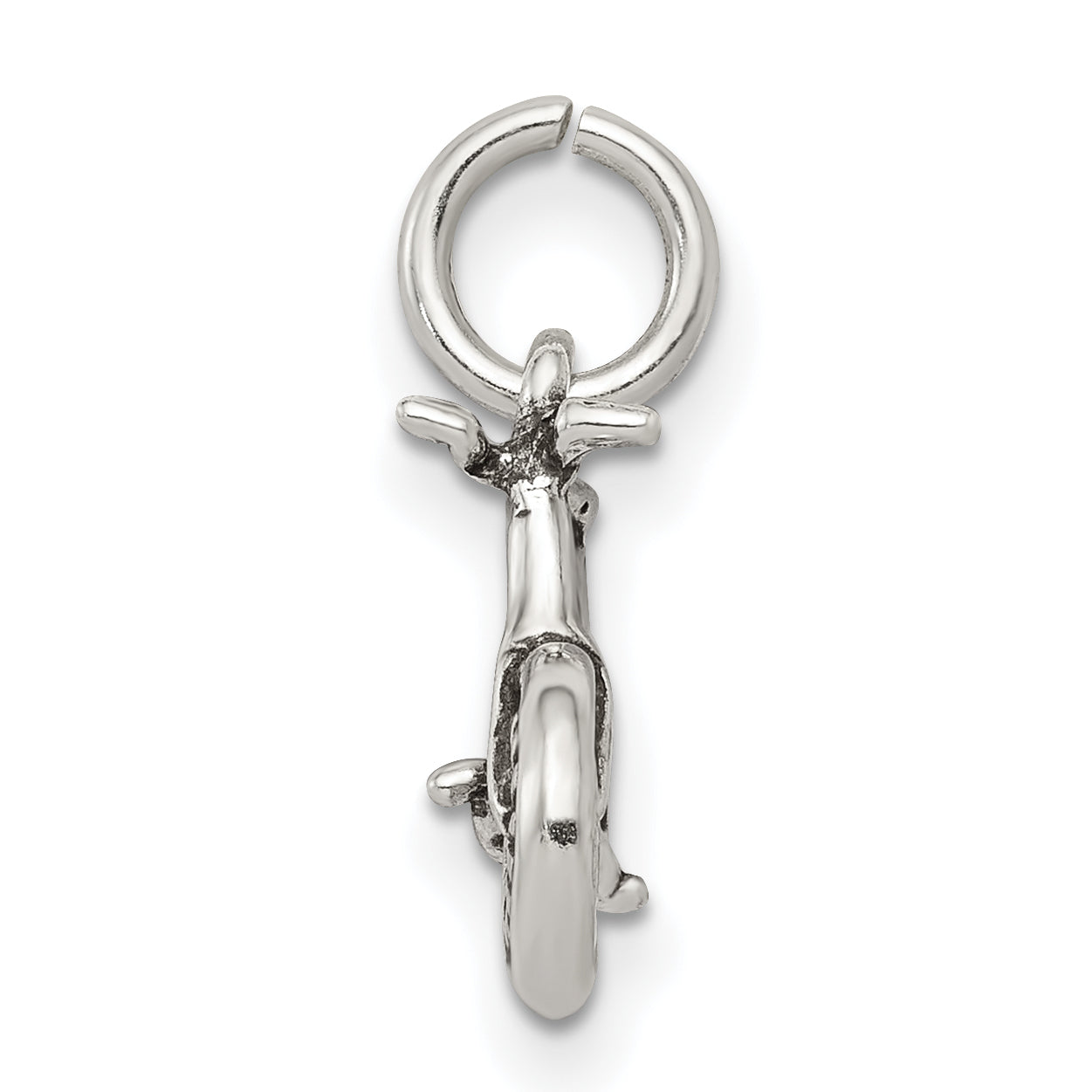 Sterling Silver 3D Antiqued Bicycle Charm for Men Vintage Style Secondary image