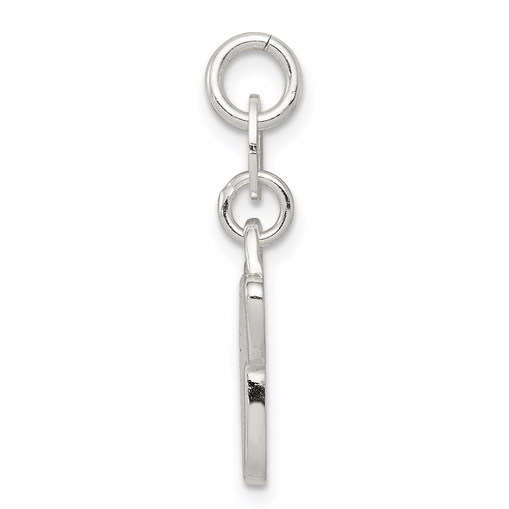 Sterling Silver 925 Airplane Charm with Polished Anti-Tarnish Finish