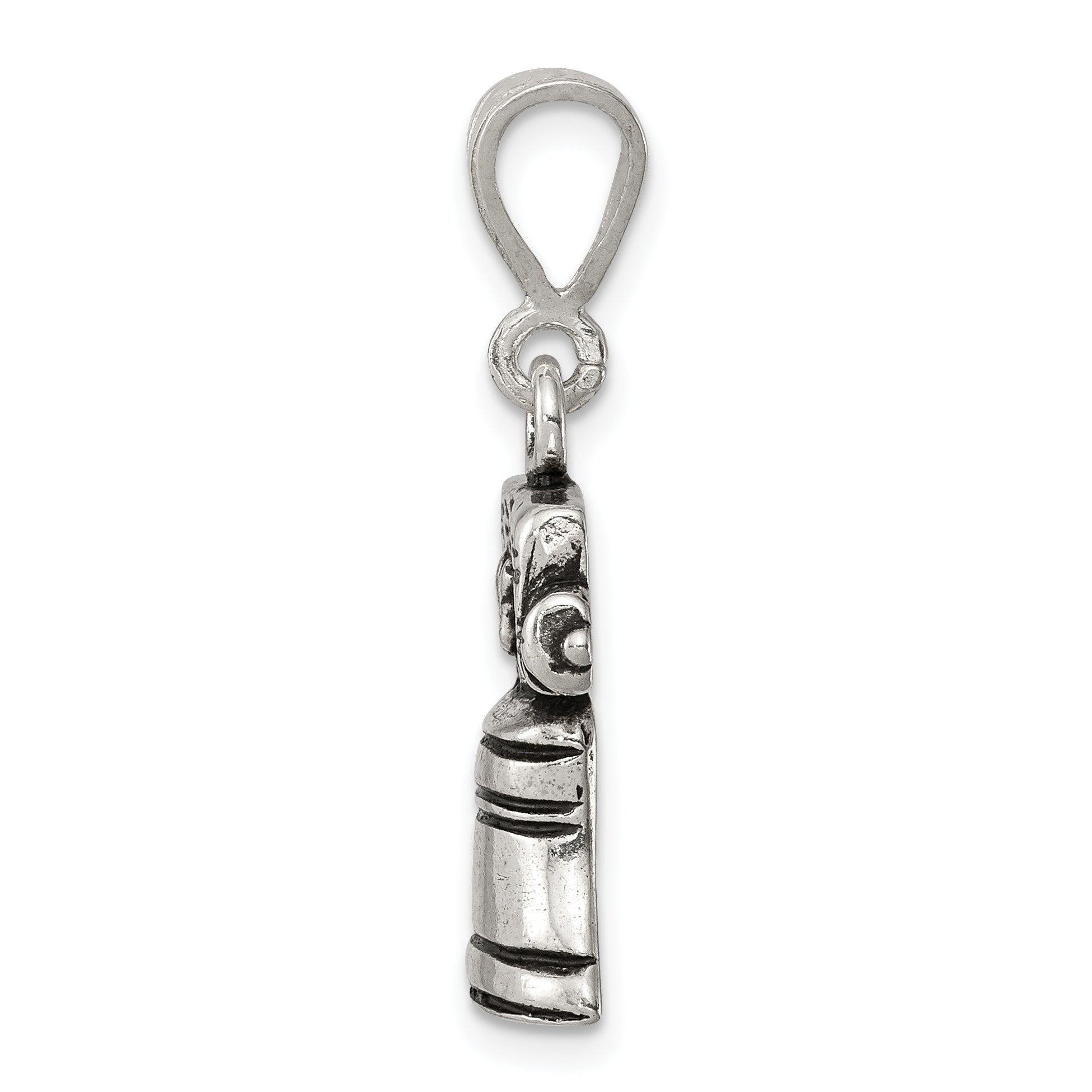 Sterling Silver Antiqued Bell Charm