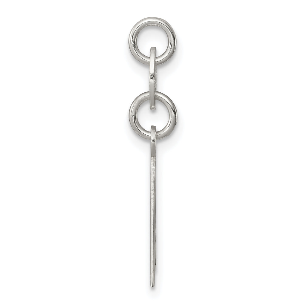 Sterling Silver 925 Evil Eye Charm with Polished Anti-Tarnish Finish