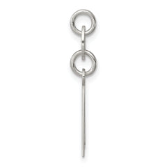 Sterling Silver 925 Evil Eye Charm with Polished Anti-Tarnish Finish