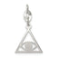 Sterling Silver Polished Evil Eye Charm