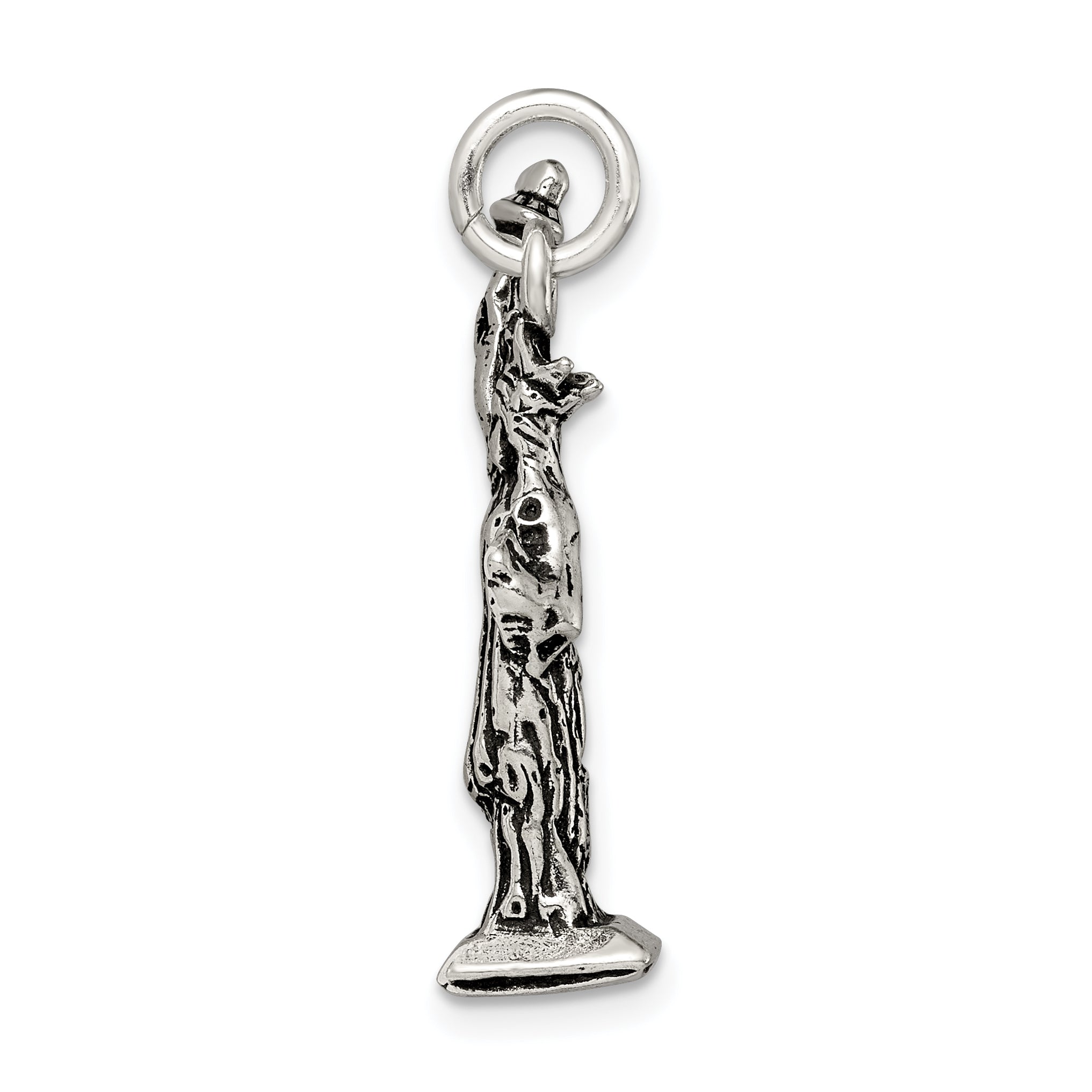 Sterling Silver Antiqued Statue of Liberty Charm