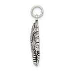 Sterling Silver 925 Men's Antiqued Charm Pendant by Sophia Jewelers