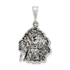 Sterling Silver 925 Men's Antiqued Charm Pendant by Sophia Jewelers