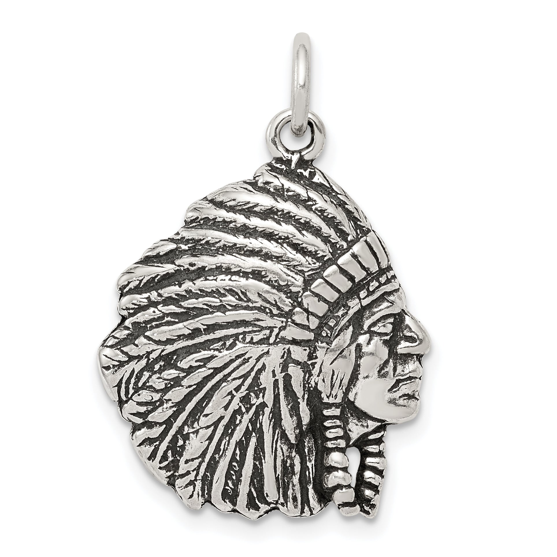 Sterling Silver Antiqued Man Charm Main image