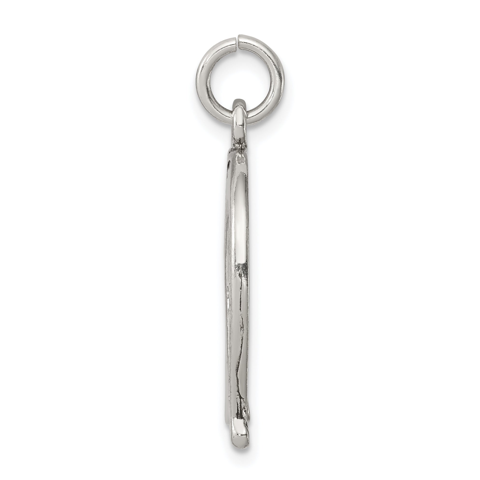 Sophia Jewelers Antiqued Sterling Silver Horseshoe Charm Pendant for Men Secondary image
