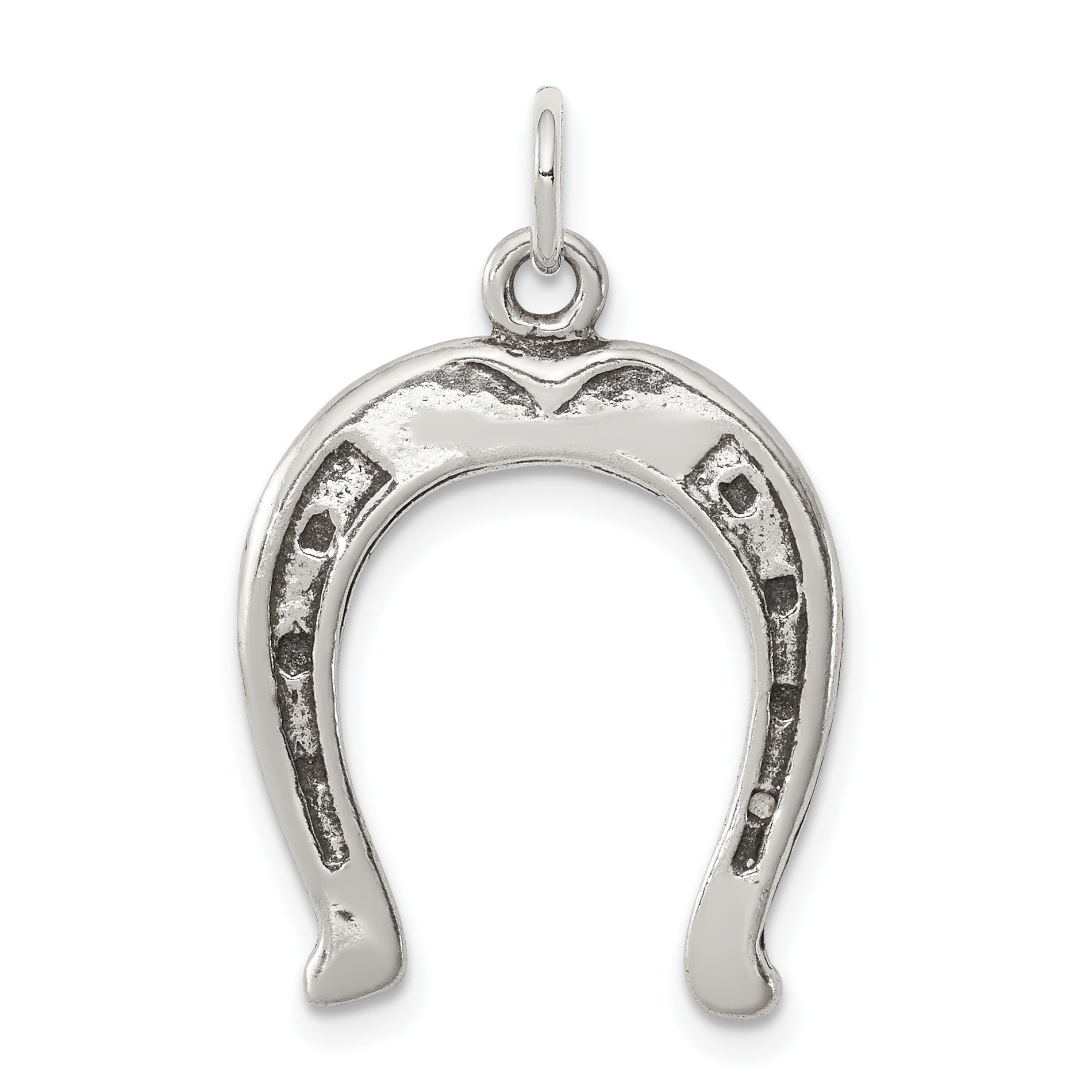 Sterling Silver Antiqued Horseshoe Charm Main image