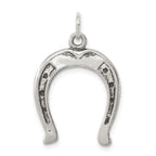 Sterling Silver Antiqued Horseshoe Charm