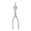 Sterling Silver Antiqued Wish Bone Charm