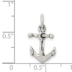 Sterling Silver 925 Anchor Charm with Antique Finish Nautical Elegance
