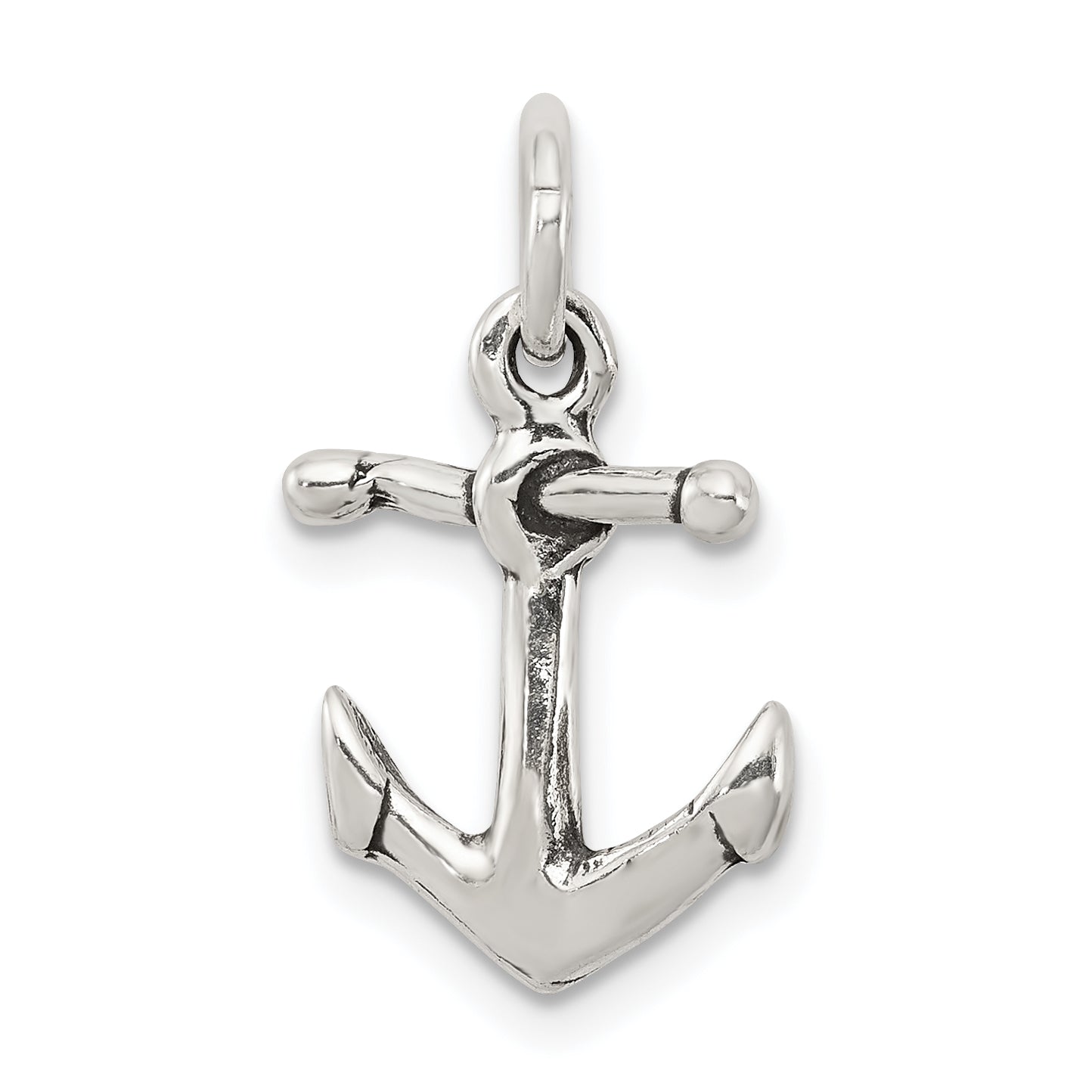 Sterling Silver Antiqued Anchor Charm Main image