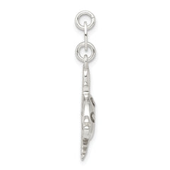 Sterling Silver 925 Crab Charm with Polished Anti-Tarnish Finish