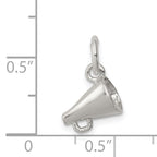 Sophia Jewelers Sterling Silver Polished Megaphone Charm with Anti-Tarnish Finish