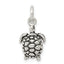 Sterling Silver Antiqued Turtle Charm
