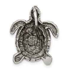 Sophia Jewelers Antiqued Sterling Silver Turtle Charm for Men