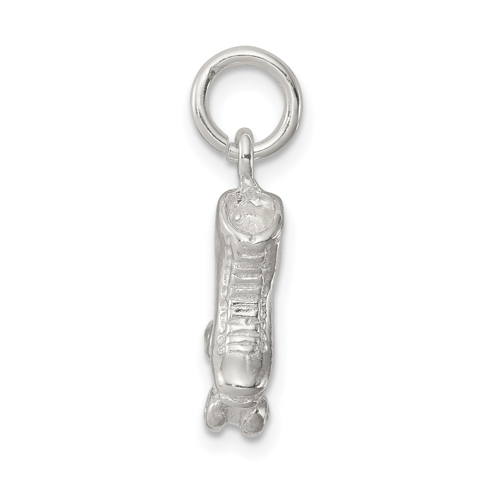 Sterling Silver 925 3D Roller Skate Charm with Polished Anti-Tarnish Finish Secondary image