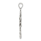 Sterling Silver 925 Men's Antiqued Scorpion Charm Pendant